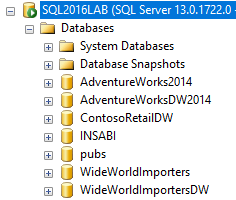 ContosoRetailDW en SQL Server 2016